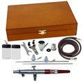Paasche Airbrush Paasche Airbrush MIL-3WC Wood Box Set with Mil All Three Heads MIL-3WC